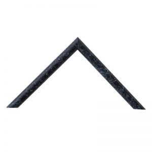 Κορνίζα Μαύρο πομπέ με Άσπρες γραμμές 15x17 mm