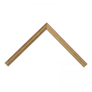 Κορνίζα Κοίλο Χρυσό με Κόκκινη γραμμή 16x16 mm