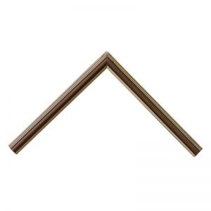 Κορνίζα Κόκκινο με Χρυσό 14x16 mm