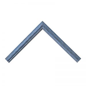 Κορνίζα Καφέ - Σιέλ Νερόχρωμα 20x15mm