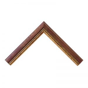 Κορνίζα Μπλε με Χρυσό Φιλέτο 15x25mm