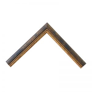 Κορνίζα Κόκκινο Χρυσό με Ασημί Φιλέτο 15x25mm