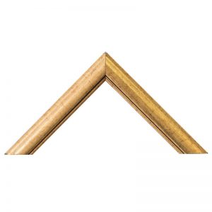 Κορνίζα Κόκκινο Χρυσό με Μαύρες βουλίτσες 29x17mm