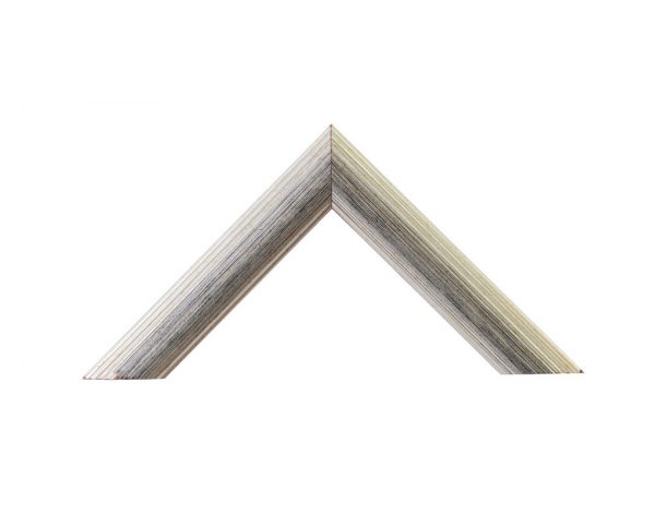 Κορνίζα Ασημί με Μαύρες γραμμές 19x34mm