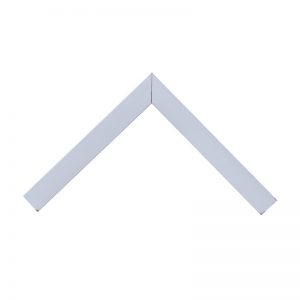 Κορνίζα Άσπρη Πλακέ Μεσαία 40x14mm