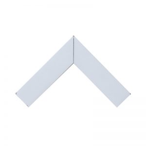 Κορνίζα Άσπρη Πλακέ Φαρδυά 68x17mm