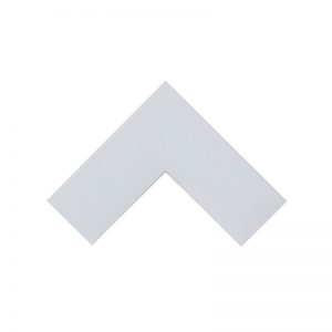 Κορνίζα Άσπρη Πλακέ Φαρδυά 68x17mm