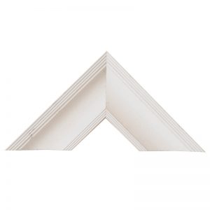 Κορνίζα Λευκή με γραμμές 70x25mm